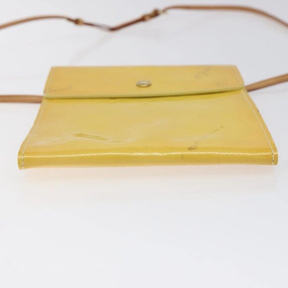 LOUIS VUITTON Monogram Vernis Kenmare Pouch Yellow M91060 LV Auth ti2982 - Picture 7 of 16